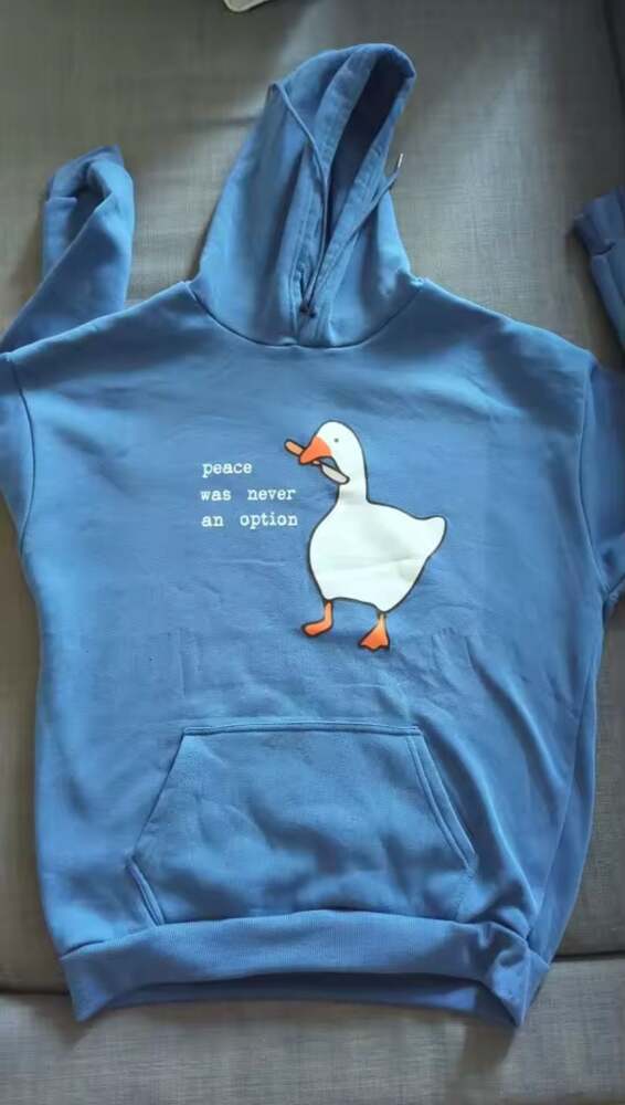 Peace Was Never an Option Goose Game Classic Hoodie